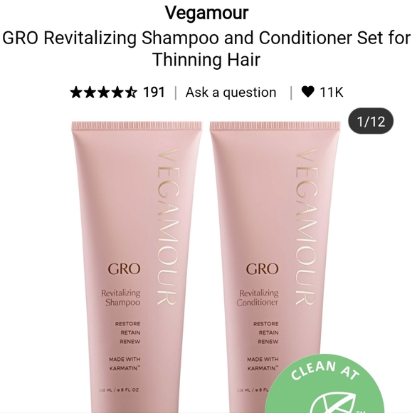Sephora Other - NWT VEGAMOUR GRO SHAMPOO & CONDITIONER SET